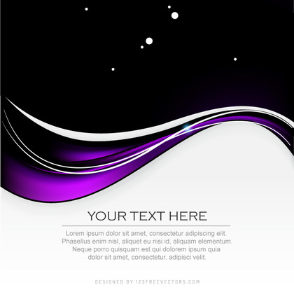 Purple Black Background Design Template