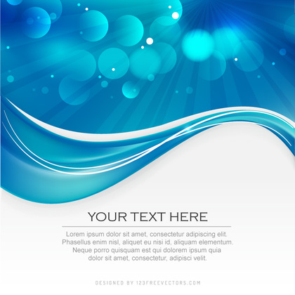 Turquoise Blue Background Template