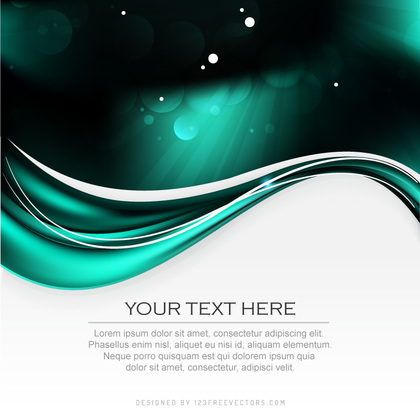 Abstract Black Turquoise Background Template