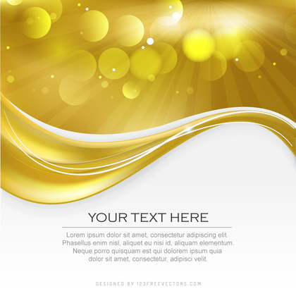 Abstract Yellow Background Illustrator Template