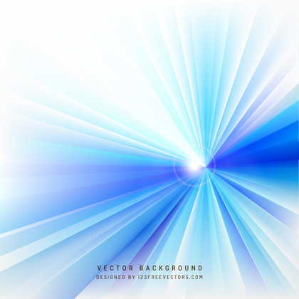 Blue White Rays Background Template