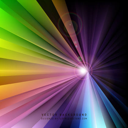 Colorful Burst Background Template