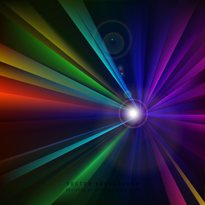 Colorful Light Burst Background Design