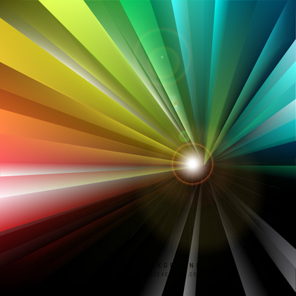 Colorful Light Burst Background Image