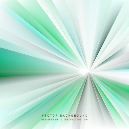 Abstract White Green Rays Background Graphics