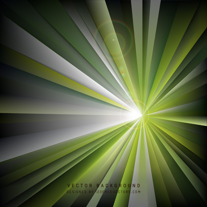 Abstract Black Green Rays Background Template