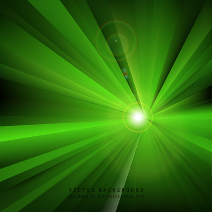 Abstract Black Green Light Rays Background Graphics
