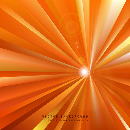 Abstract Cool Orange Rays Background Template