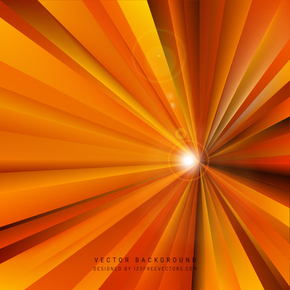 Abstract Cool Orange Light Rays Background