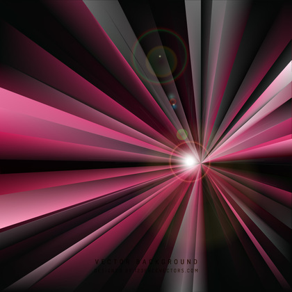 Abstract Black Pink Light Rays Background Template