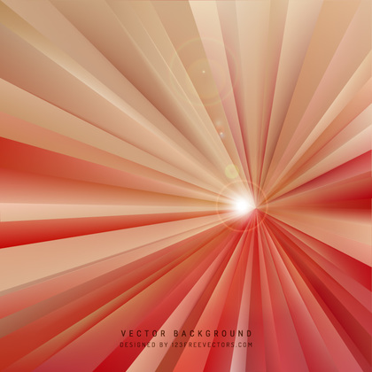 Red Beige Light Rays Background Template