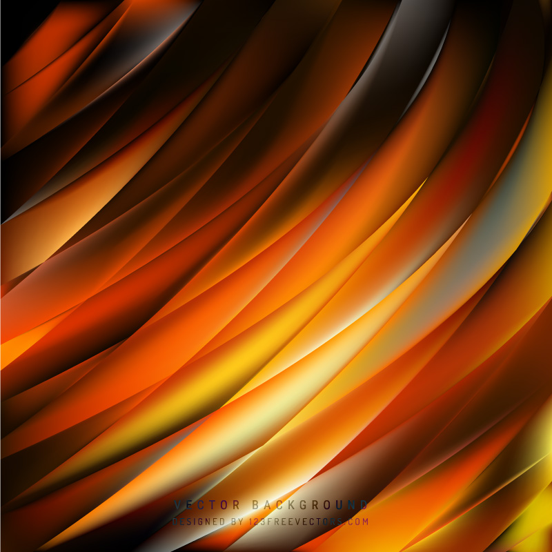 Abstract Black Orange Fire Background Pattern