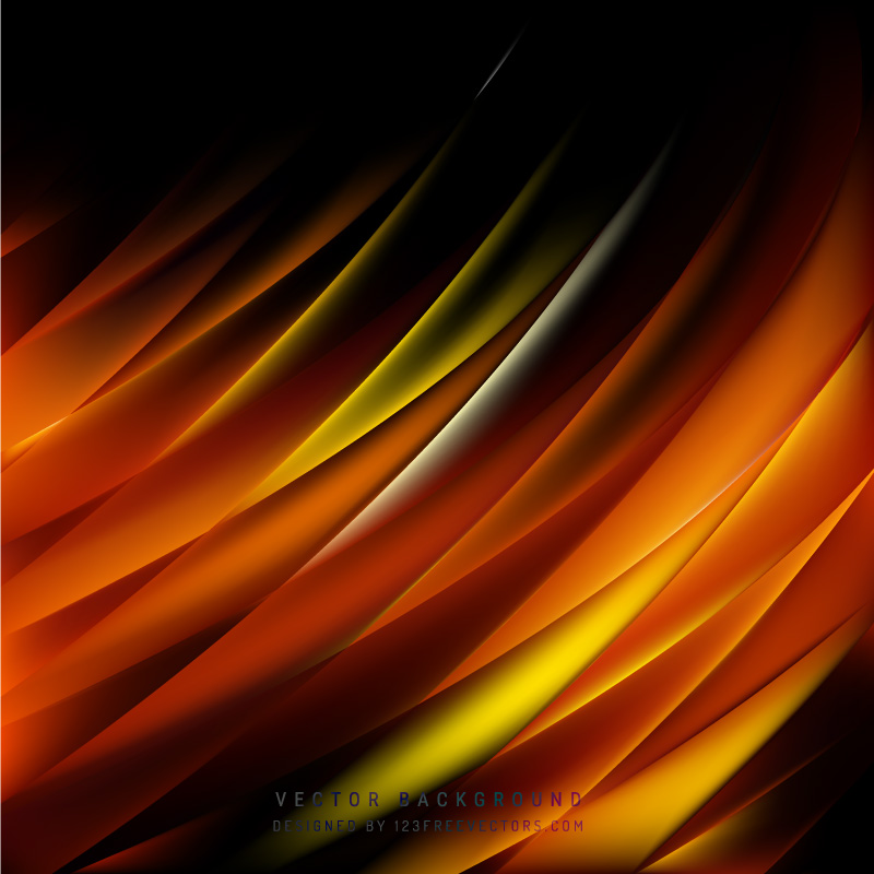 Black Orange Fire Background Template