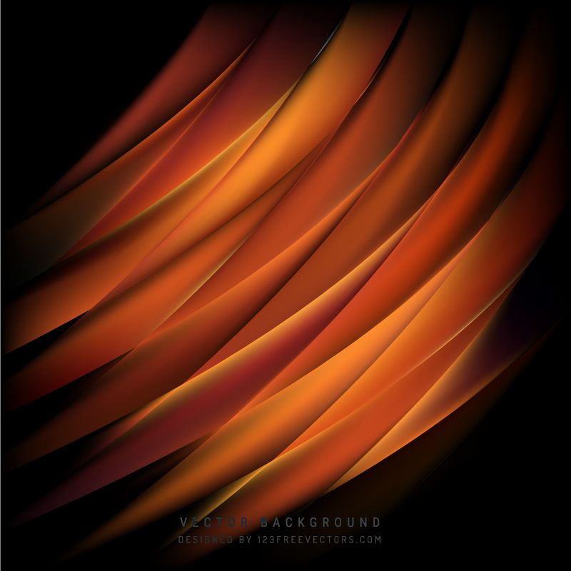 Black Orange Fire Background Design
