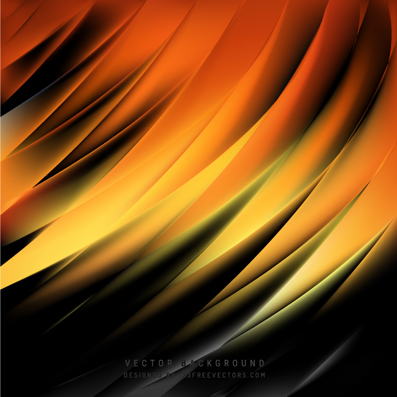 Abstract Black Orange Fire Background Image