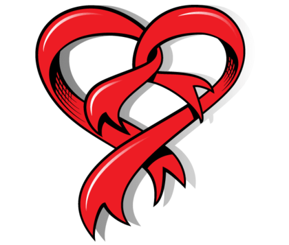 Heart Shaped Ribbon Free Vector Art