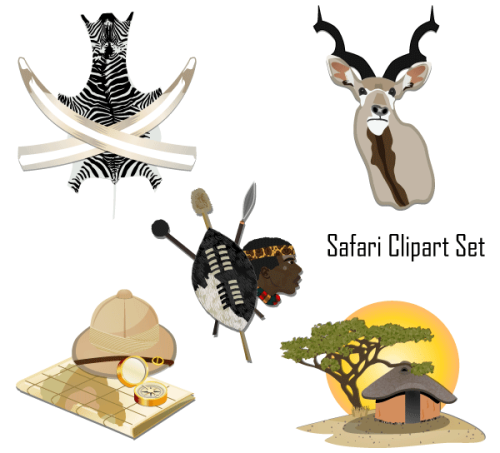 Safari Clipart Set