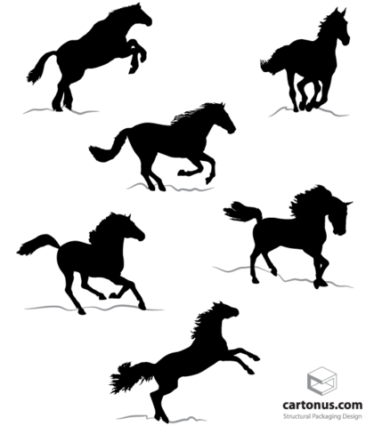 Free Horse Silhouettes Vector Images