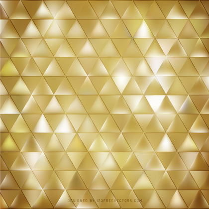 Gold Triangle Background Vector