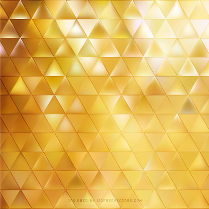 Gold Triangle Shape Background
