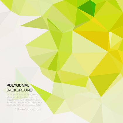 Yellow Green Abstract Polygonal Pattern Background Design