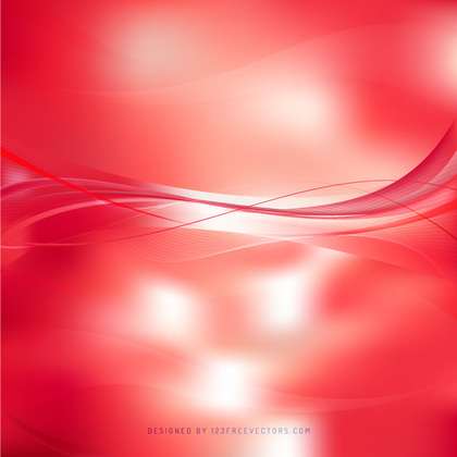 Abstract Red Curved Lines Background