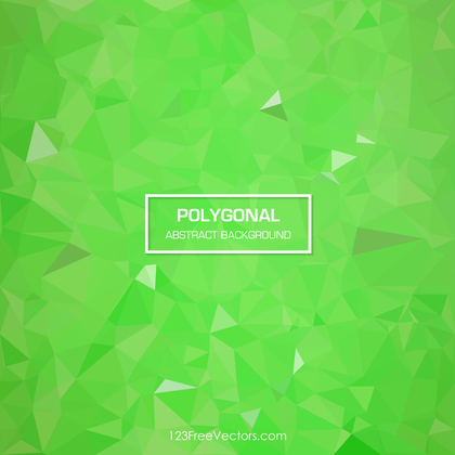 Lawn Green Color Polygonal Background