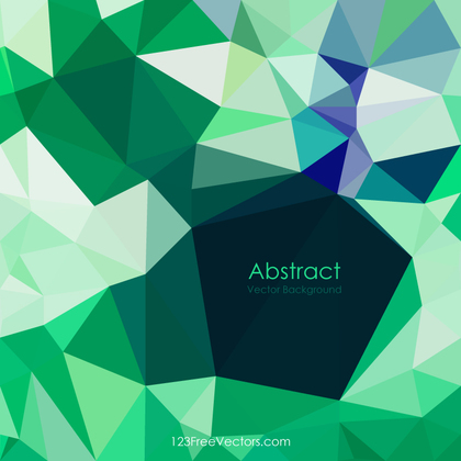 Green Abstract Low Poly Background Free