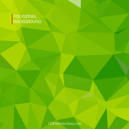 Abstract Green Polygonal Pattern Background