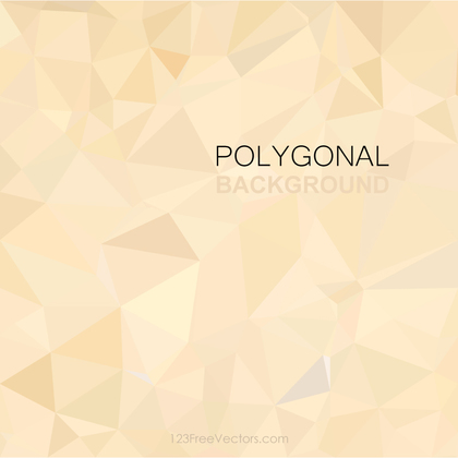 Polygonal Triangular Beige Background Clip Art
