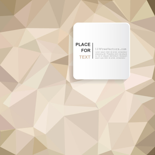 Beige Abstract Polygonal Pattern Background Clip Art
