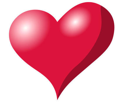 Red Heart Vector Illustration Free