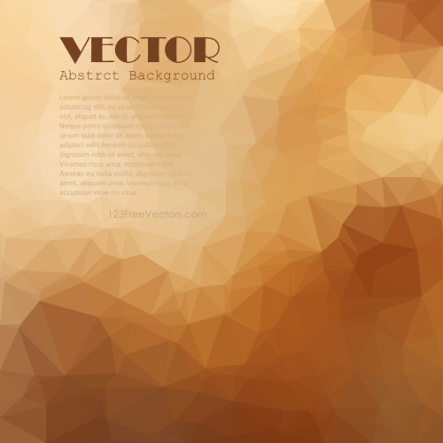 Polygonal Brown Pattern Background Clip Art