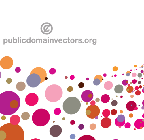 Abstract Colorful Circles Background Image