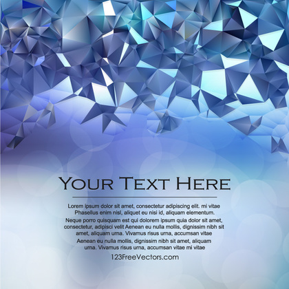 Free Blue Polygon Background Vector