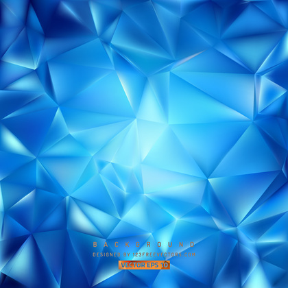 Free Blue Polygon Background Template Graphic