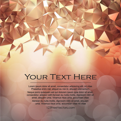 Free Brown Polygon Triangle Background Vector Image