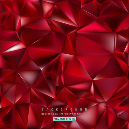Free Dark Red Polygonal Background Template Illustrator