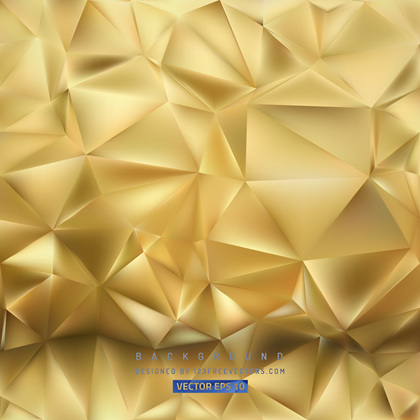 Free Abstract Gold Polygon Background Illustration
