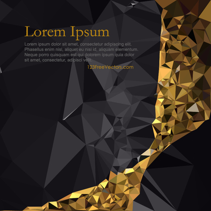 Free Abstract Cool Gold Polygon Background Image