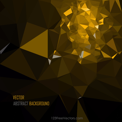 Free Abstract Cool Gold Polygon Pattern Background Vector Graphic