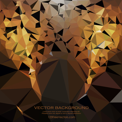 Free Abstract Cool Gold Polygonal Background Vector