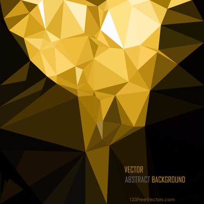 Free Abstract Cool Gold Polygonal Background Template Vector Art