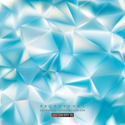 Free Blue and White Polygonal Triangle Background Design