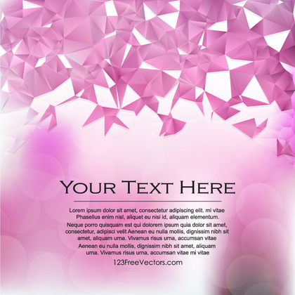 Free Abstract Pink and White Polygon Pattern Background Illustrator