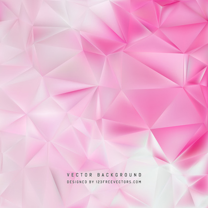 Free Abstract Pink and White Low Poly Background Vector