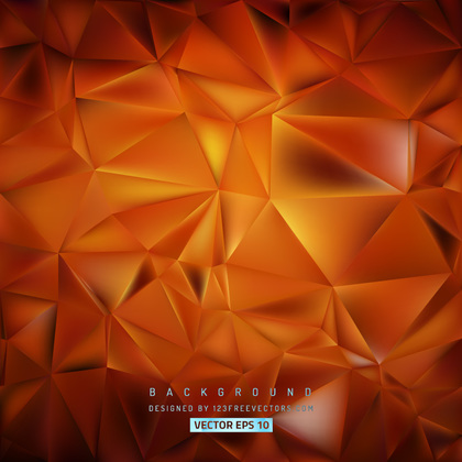 Free Red and Orange Polygonal Triangular Background Vector Image