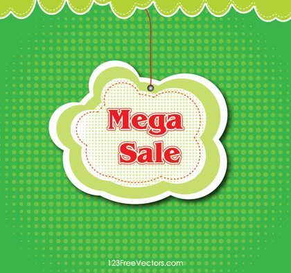 Free Mega Sale Banner Background Vector