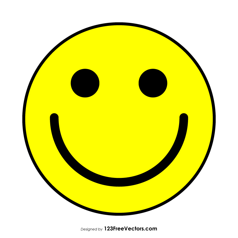 Flat Smiley Face