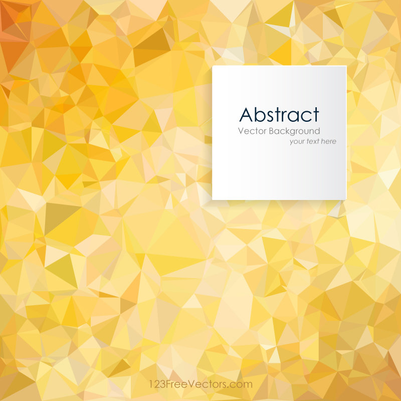 Orange Abstract Polygonal Background Clip Art